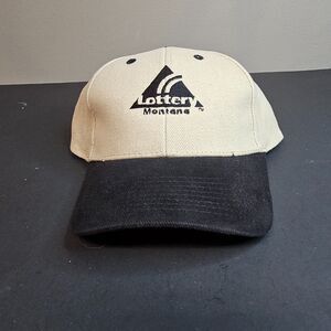 Montana Lottery Hat Baseball Cap Souvenir Beige Adjustable Clasp NWOT Dad